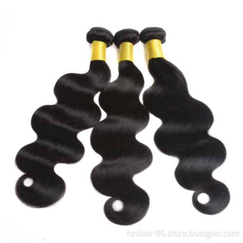 Unprocessed Brazilian Virgin Cuticle Aligned Human Hair Bundles ,Body Wave Human Hair Extension